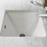 Waza® Vitreous China Rectangular Undermount Bathroom Sink