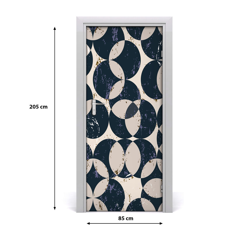 Geometric Background Door Decal