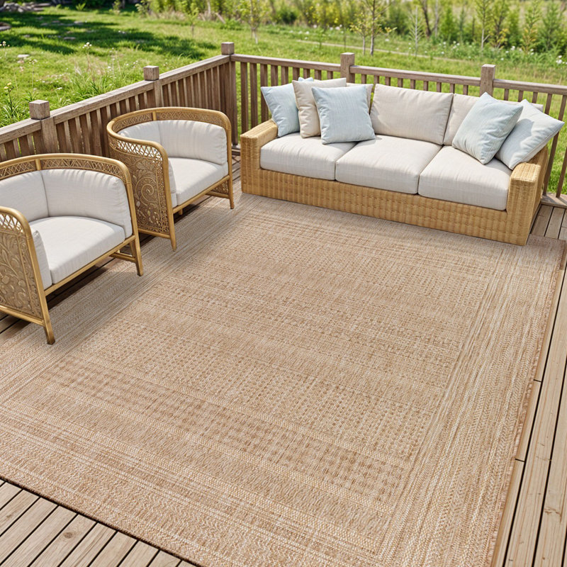 Beyanka Striped Machine Tufted Area Rug, Rectangle 120 x 170 cm