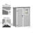 5 ft. W × 3 ft. D Durable Resin Outdoor Storage Shed With Floor
