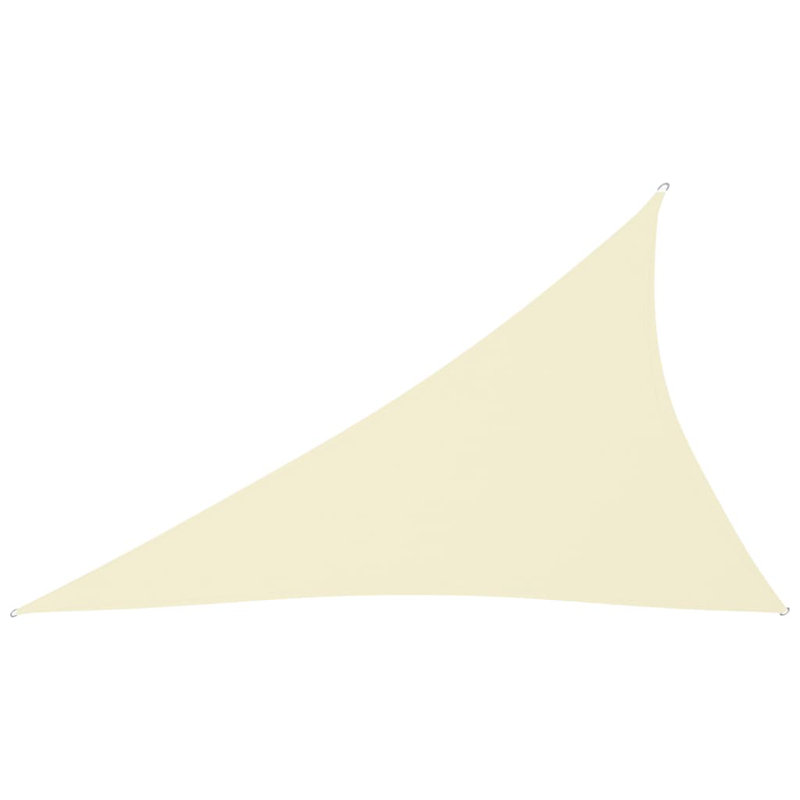 Raymondville 3.6m x 3.6m Triangular Shade Sail, Cream