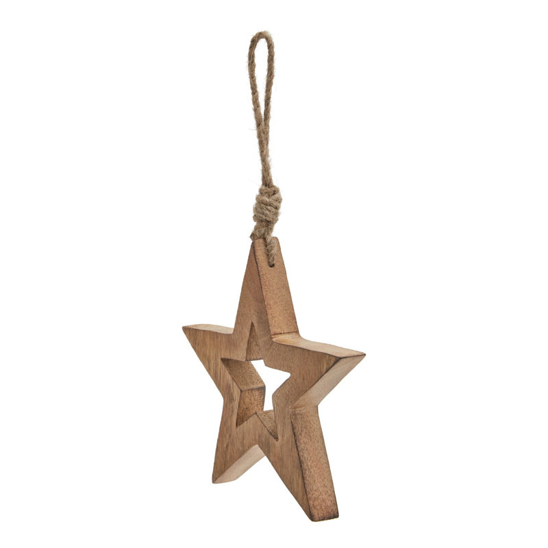 Aniyahlee Handmade Wood Novelty & Humour Ornament Accessory, 14cm H x 14cm W x 3cm D, Natural