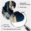 «Abstract Geode Waves Blue V» - horloge abstraite en forme de métal, horloge murale moderne asymétrique-105568250