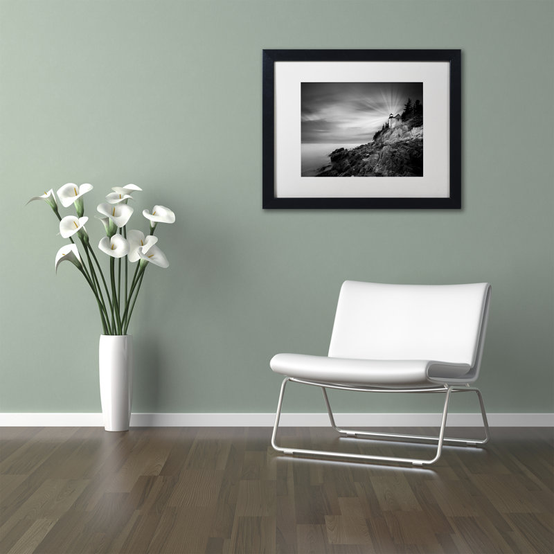 Bass Harbor Lighthouse Black Framed Landscape Photography Print
