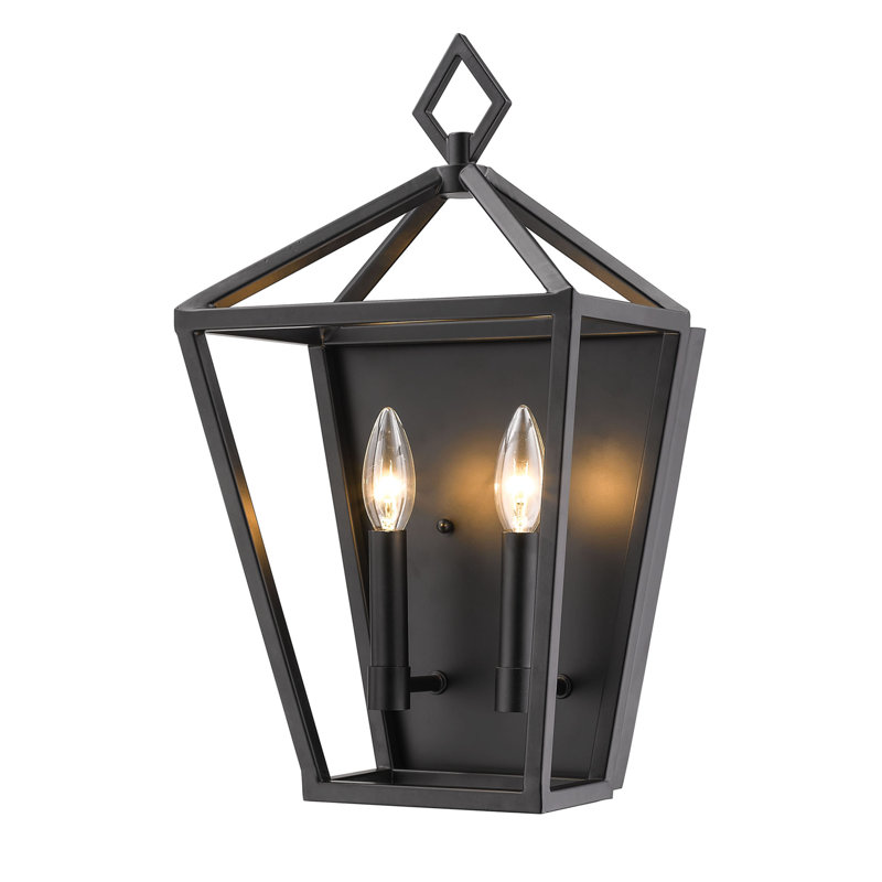 Poisson Flush Mounted Sconce, Matte Black