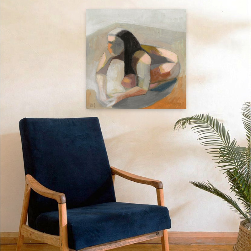 Art contemporain, art contemporain abstrait, H 24 po x l 24 po