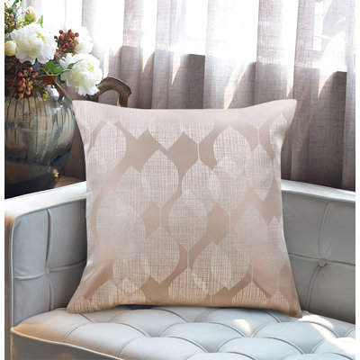 Barile Geometric Square Cushion