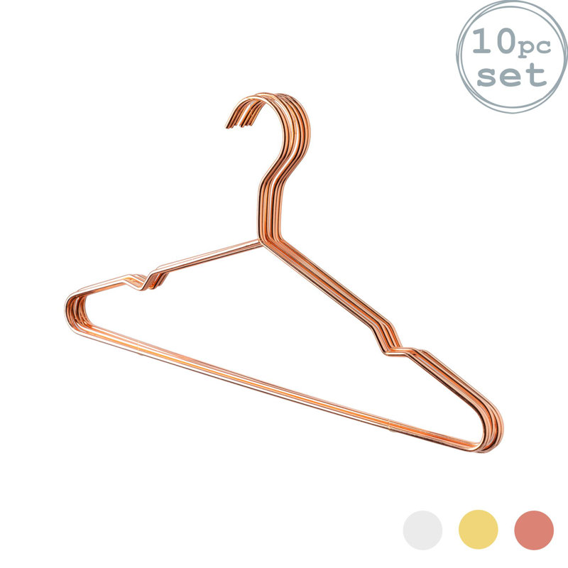 Harbour Housewares - Metallic Coat Hangers, Rose Gold