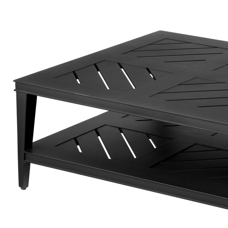Bell Rive Outdoor Coffee Table, Black