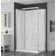 Vienna 48'' W 79'' H Semi-Frameless Rectangle Reversible Shower Kit