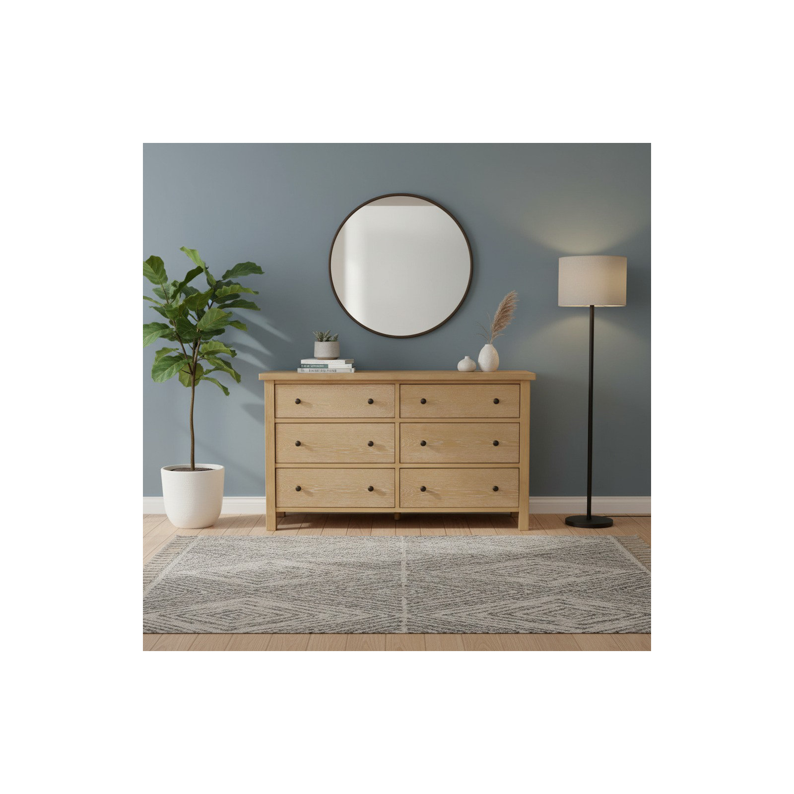 Dillard Six Drawer Dresser
