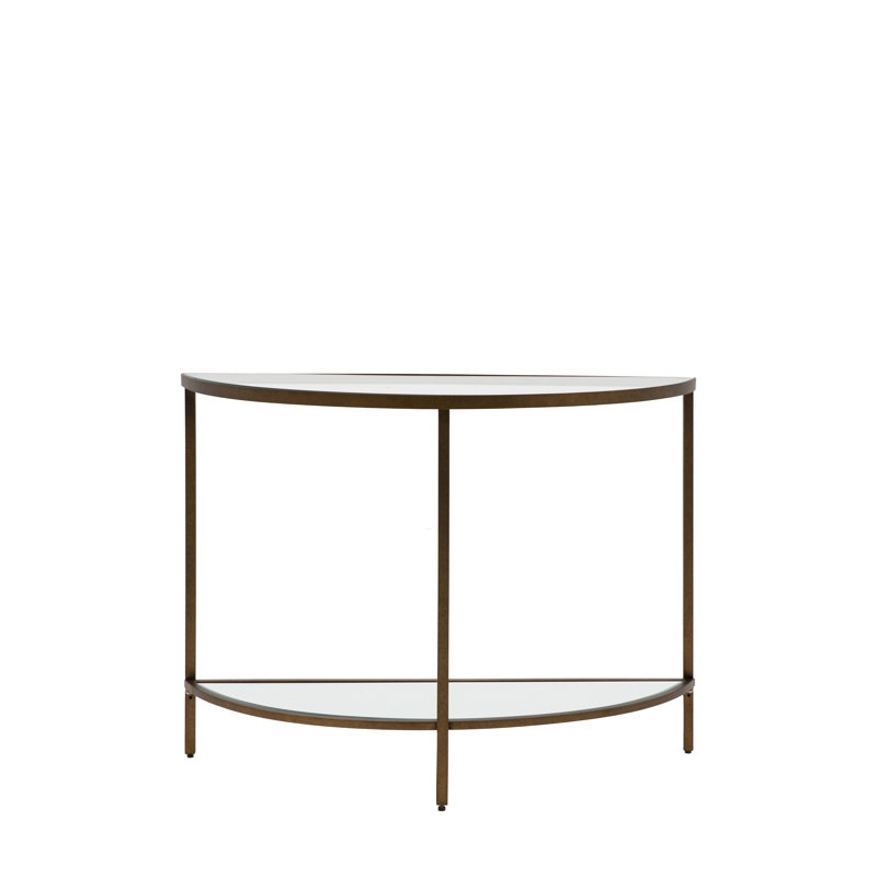 Richman 100 cm W Tempered Glass Top Console Table, Bronze