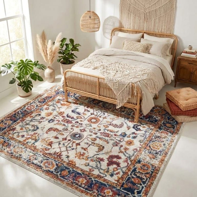  Tapis floral Honig, Rectangle 5 pi 1 po x 7 pi 6 po