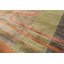 Tapis transitionnel tibétain gris en laine noué à la main 4 pi 8 po x 7 po