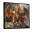  «Orange Beige Dragons Mythical Creature - décoration murale Mythical Creatures-136105025-106124276