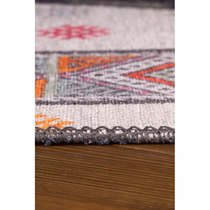 Tapis décoratif brun, Rectangle 4 pi 8 po x 6 pi 3 po
