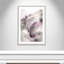 Mist Bubbles II' Blush Framed Watercolor Painting Print-76893802-76893800