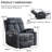 Dartee 33.07"W Manual Massage Recliner Chair With Heating Function & Dual Cup Holders - Soft Microfiber Home Theater Seating-105009621