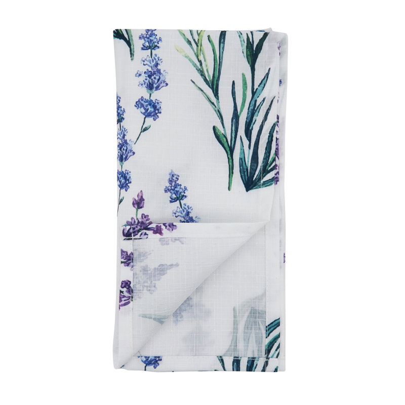 Lavanda Collection Polyester Floral Square Napkin