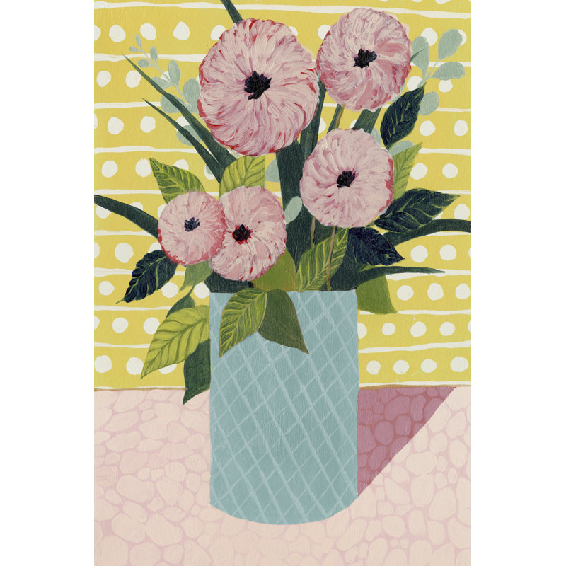 Retro Bouquet II by Grace Popp - Wrapped Canvas Painting, 46cm H x 30cm W x 3.8cm D