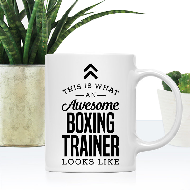 Tasse à thé en céramique, This Is What Awesome, Apparence d'entraîneur de boxe
