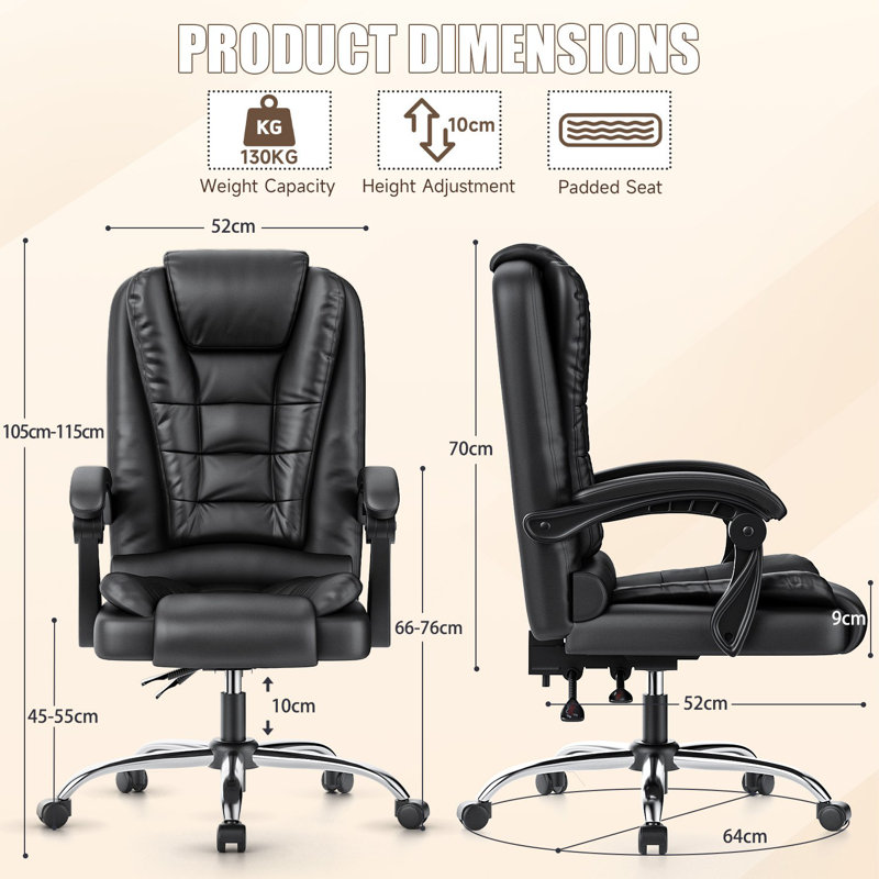 Aadhav Faux Leather Executive Chair