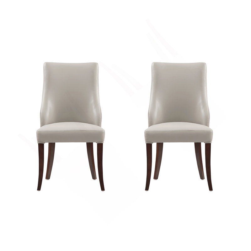 Ensemble de 2 chaises de salle à manger gris clair