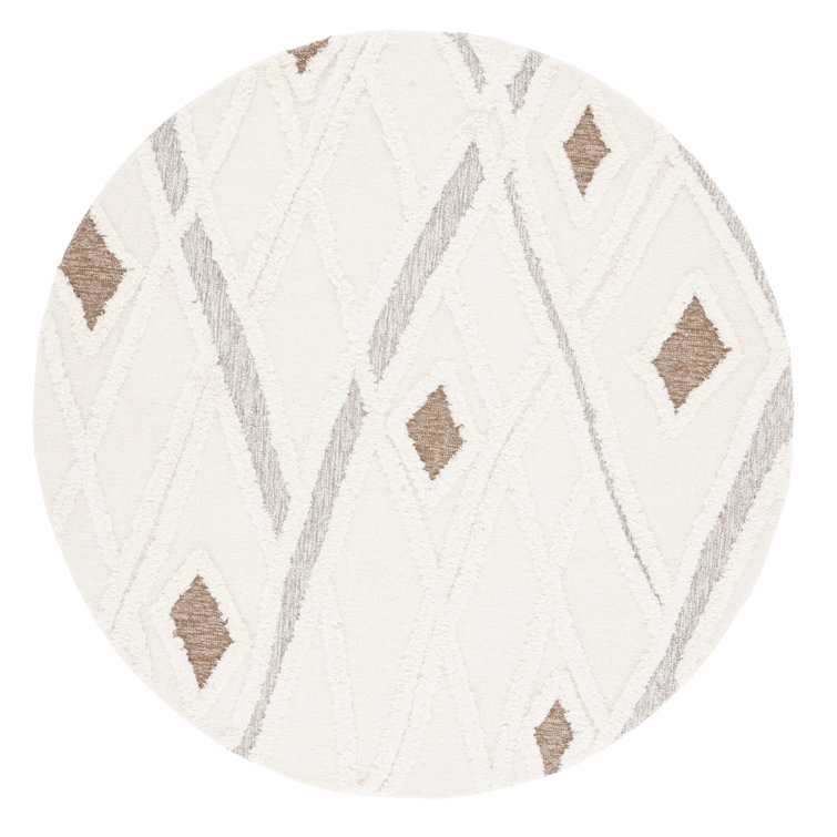 Adleigh Striped Wool Hand Tufted Area Rug