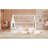 Full Size Wood House Bed With Window And Fence, White(Old SKU: WF304147AAK)-516866104