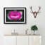 Hot Pink Lips - Picture Frame Graphic Art Print-56863507-56863508