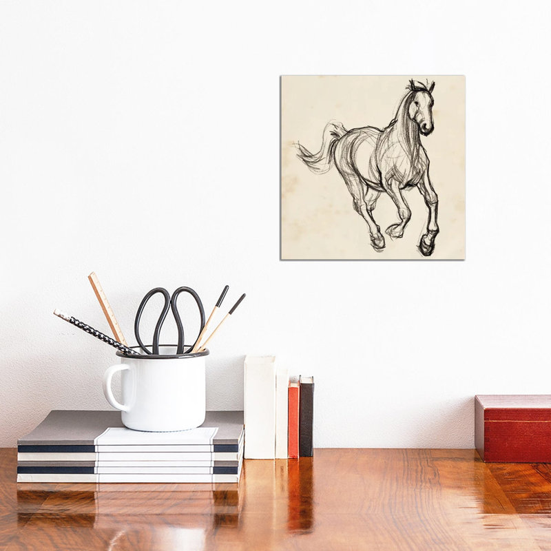Gestural Apaloosa II by Jennifer Paxton Parker - Wrapped Canvas Painting, 30.48 cm H x 30.48 cm W