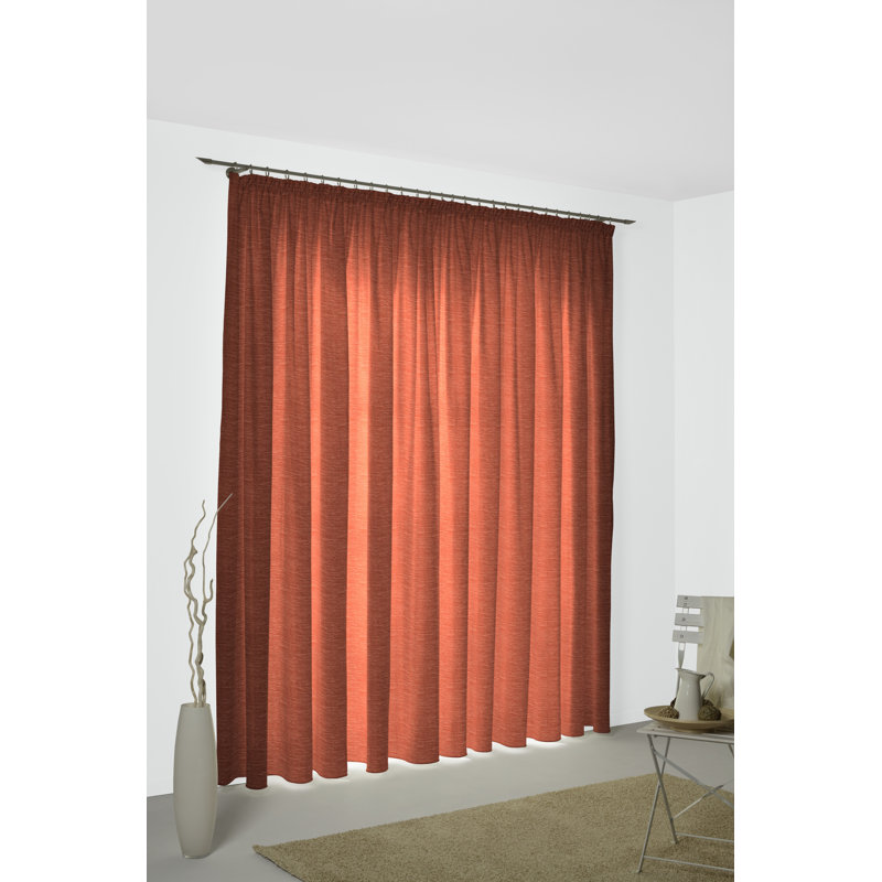 Polyacrylic Opaque Pinch Pleat Curtain Panel, 132cm Width x 395cm Drop, Cooking Rack