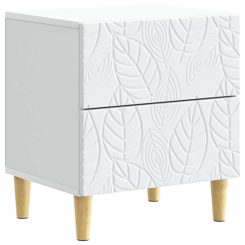 43cm W Solid Wood Bedside Table