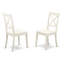 9 Piece Dining Set Includes an Oval Dining Room Table with Butterfly Leaf and 8 Faux Leather Kitchen Chairs, Linen White-133716277