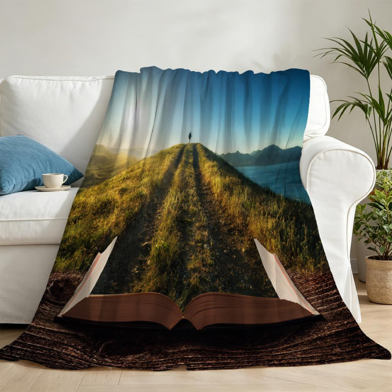 Jeté en flanelle transparente, molleton ultra doux, Throw 50" x 60"