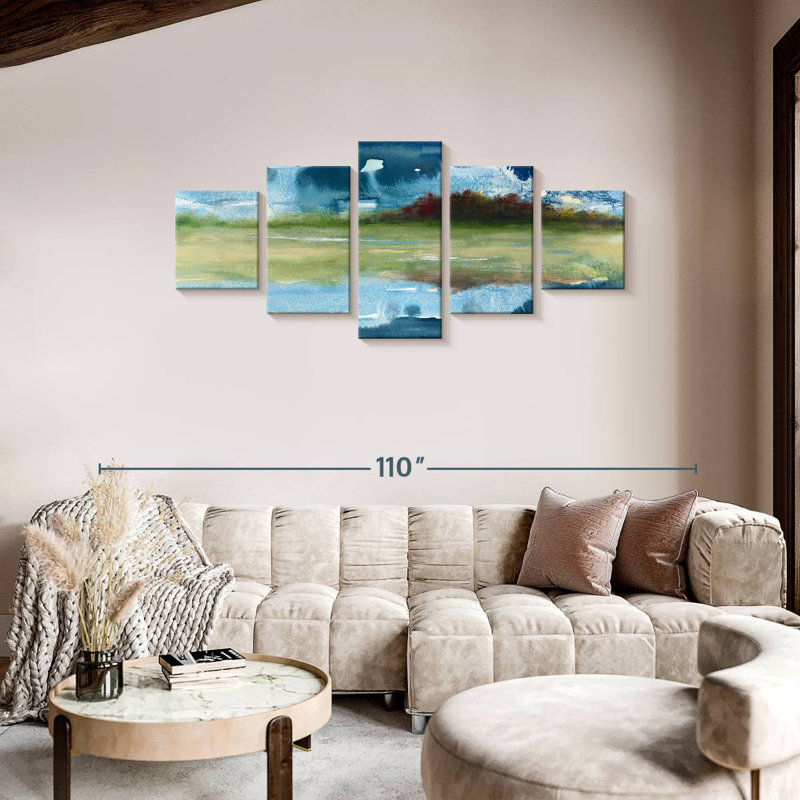 Mirrored, 36" H x 80" W