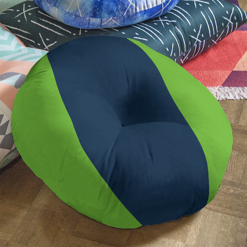 Coussin de sol touffeté baltimore retour, 30 po x 30 po, Green/Blue