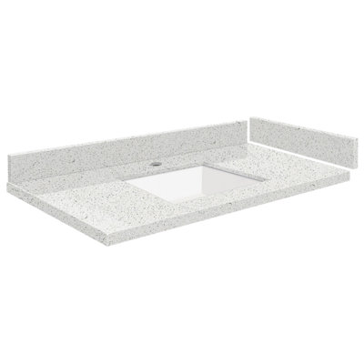 31 Quartz Material 1 Single Bathroom Vanity Top Yes Sink