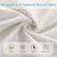 Structure de lit tapissier blanc avec tête de lit à oreilles White-916513729
