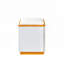 Luxueuse table basse ultra-brillante avec plateau relevable et tabourets de rangement pour la vie moderne.-629818343