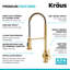 Robinet de cuisine à poignée simple KRAUS Britt-54737718