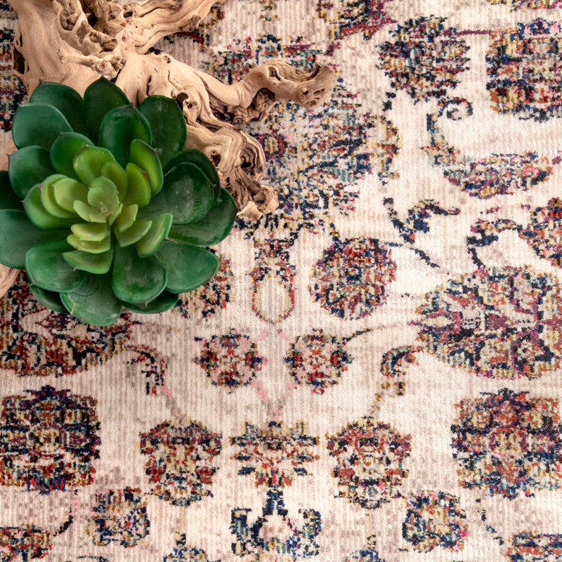 Tapis beige area Valerii, Rectangle 5 pi x 8 pi