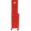 Boîte à outils amovible en métal 6 - 4 roues universelles, rouge pour coffre d'atelier avec armoire inférieure 2 en 1-1648420980