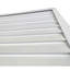 Auvent en métal blanc 5,6 fabriqué en aluminium léger pour l'extérieur, finition thermolaquée contemporaine, charnière continue avec solin, conditions extérieures préfabriquées, acier inoxydable