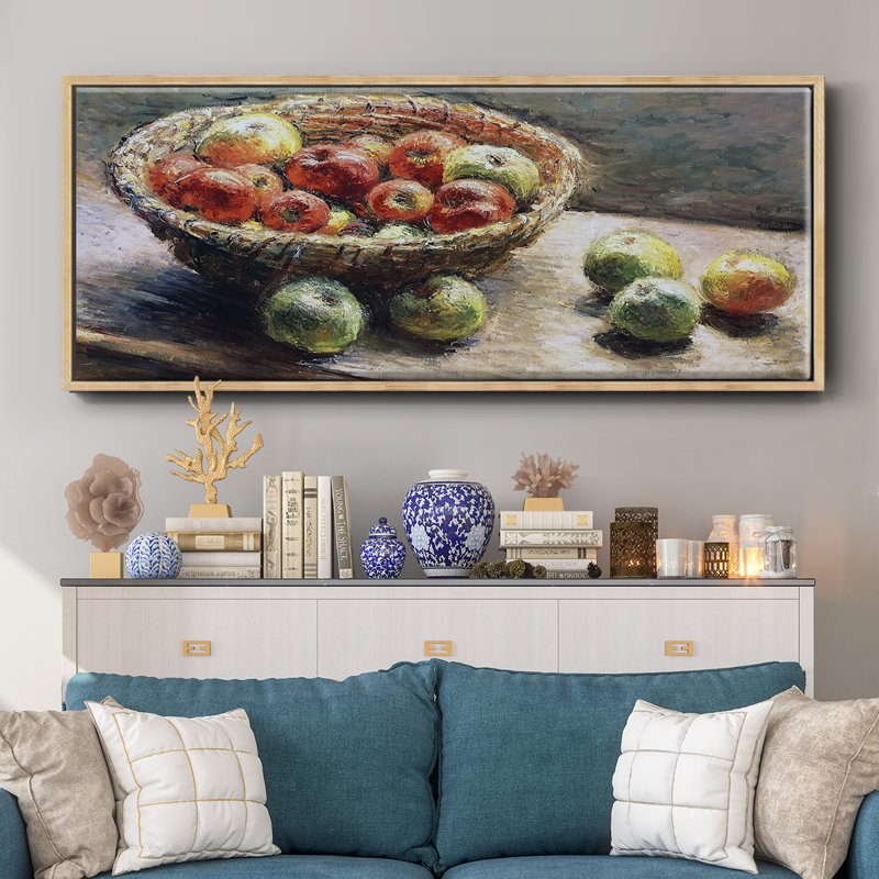 «The Plate with Apples», 1880, toile encadrée