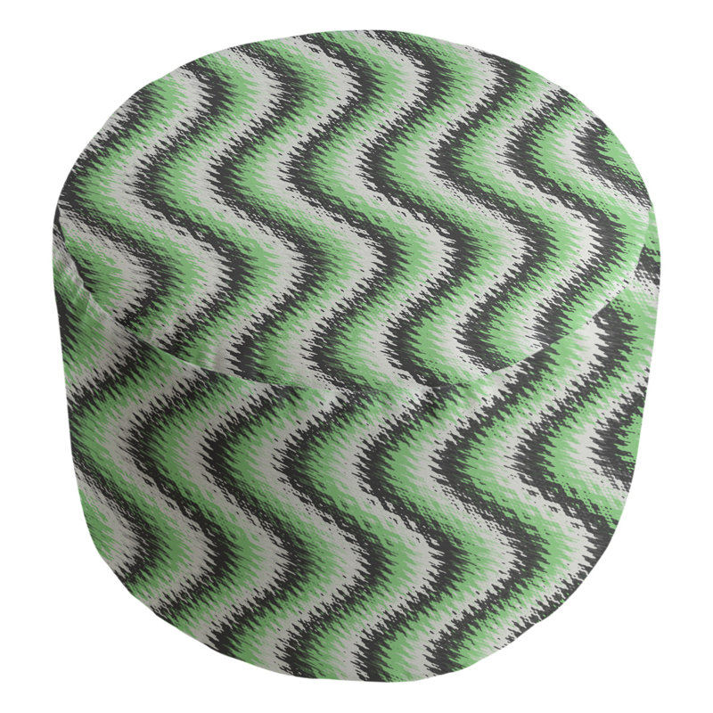 Repose-pieds Avicia, Blanc / vert menthe