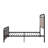 Twin Size, Metal Platform Bed, Linen Upholstery, Fabric Head Board, Foot Structure, Long - Lasting, Noise Functioning, Quick Assembly Without Complexity, No Box Spring Needed, 250 Lbs Capacity Bed
