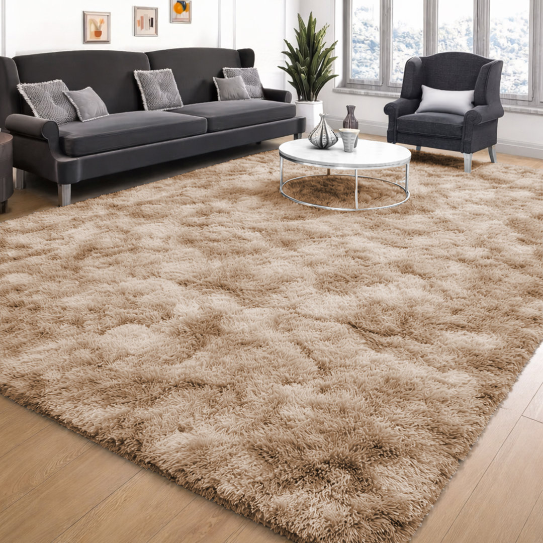 Solid Colour Shag 140cm X 200cm Area Rug