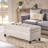 Gray Fashion-Forward And Storage - 50" X 20.5" 18.3" Lead Fashion With Board Game & Controller-1627735246