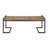 Patio Industrial Wood And Metal Bench-306227976